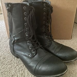 Women’s Black Combat Boots
